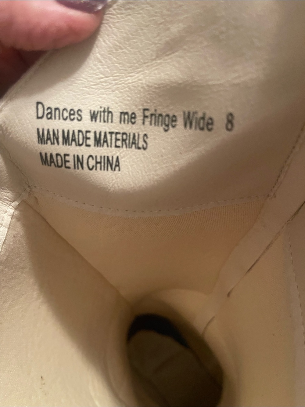 Dances With Me Fringe Wide Booties in Cream - Size 8 wide